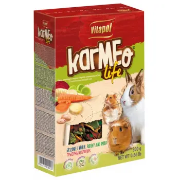 KARMEO LIFE WARZYWNY POKARM DLA GRYZONI 300g