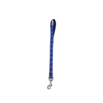 A-466 Pejcz dla psa taśma Romb 20mm/50cm : Kolor - Granatowy