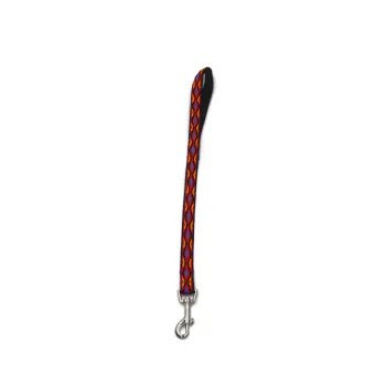 A-484 Pejcz dla psa, taśma podwójna Romb 20mm/50cm : Kolor - Zielony