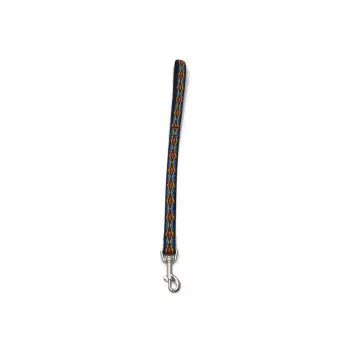 A-484 Pejcz dla psa, taśma podwójna Romb 20mm/50cm : Kolor - Zielony