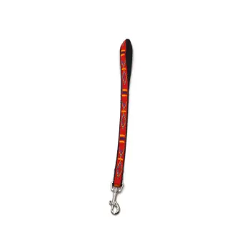 A-487 Pejcz dla psa, taśma podwójna Indi 20mm/50cm : Kolor - Bordowy