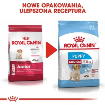 Royal Canin Medium Puppy karma sucha dla szczeniąt, od 2 do 12 miesiąca, ras średnich 15kg