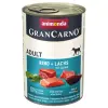 Animonda GranCarno Adult Rind Lachs Spinat Wołowina, Łosoś + Szpinak puszka 400g