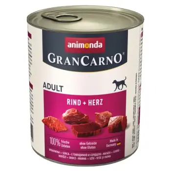 Animonda GranCarno Adult Rind Herz Wołowina + Serca puszka 800g