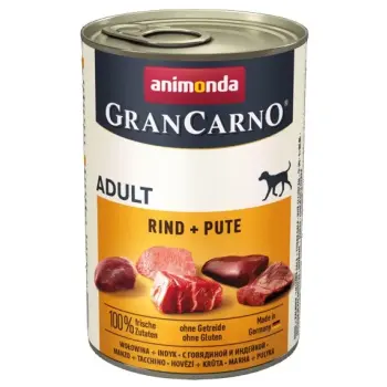 Animonda GranCarno Adult Rind Pute Wołowina + Indyk puszka 400g