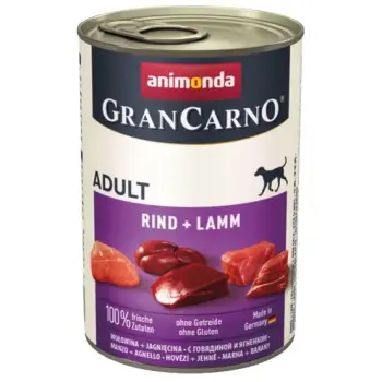 Animonda GranCarno Adult Rind Lamm Wołowina + Jagnięcina puszka 400g