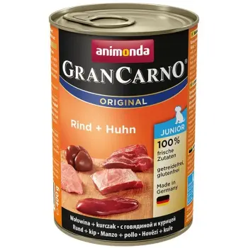 Animonda GranCarno Junior Rind Huhn Wołowina + Kurczak puszka 400g