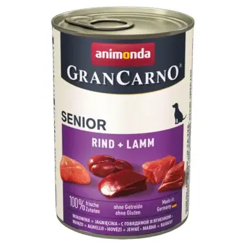 Animonda GranCarno Senior Rind Lamm Wołowina + Jagnięcina puszka 400g