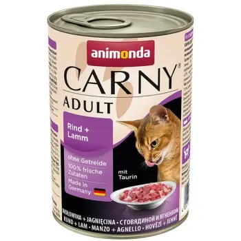 Animonda Carny Adult Wołowina + Jagnięcina puszka 400g