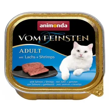 Animonda vom Feinsten Cat Adult z Łososiem i Krewetkami tacka 100g