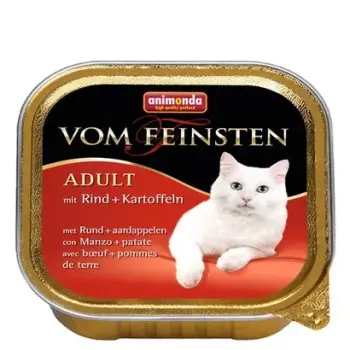 Animonda vom Feinsten Cat Adult z Wołowiną i Ziemniakami tacka 100g