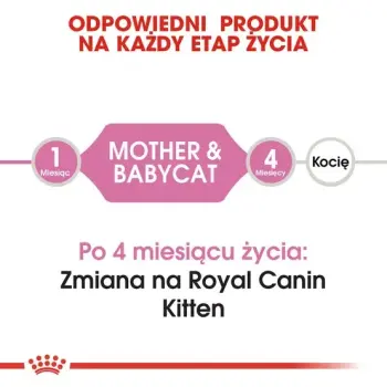 Royal Canin Mother&Babycat karma sucha dla kotek w okresie ciąży, laktacji i kociąt od 1 do 4 miesiąca 2kg