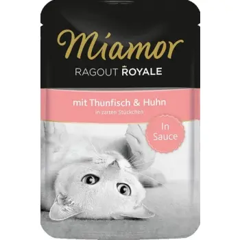 Miamor Ragout Royale z Tuńczykiem i Kurczakiem w sosie saszetka 100g