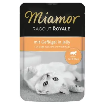 Miamor Ragout Royale Kitten z Drobiem w galaretce saszetka 100g