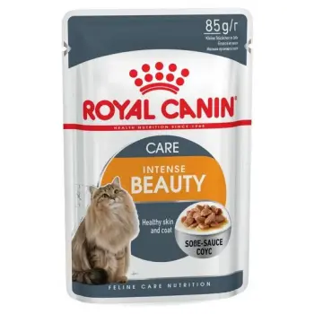 Royal Canin Intense Beauty w sosie karma mokra dla kotów dorosłych, zdrowa skóra, piękna sierść saszetka 85g