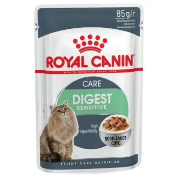 Royal Canin Digest Sensitive karma mokra w sosie dla kotów dorosłych, wrażliwy przewód pokarmowy saszetka 85g