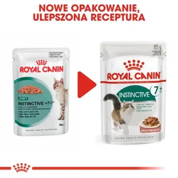 Royal Canin Instinctive +7 w sosie karma mokra dla kotów starszych, wybrednych saszetka 85g