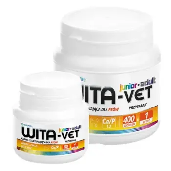Wita-Vet Junior + Adult dla psów do 25kg 1g 400tabl
