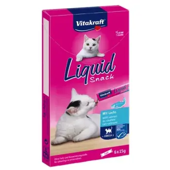 Vitakraft Cat Liquid-Snack z Łososiem 6x15g [16423]