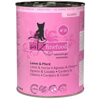 Catz Finefood Classic N.19 Jagnięcina i Konina puszka 400g