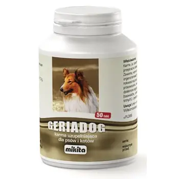 Mikita Geriadog 50 tabletek - preparat dla starszych lub osłabionych psów i kotów