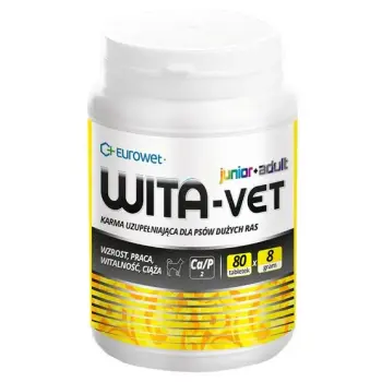 Wita-Vet - preparat mineralno-witaminowy dla suk i szczeniąt ras dużych 8g 80tabl