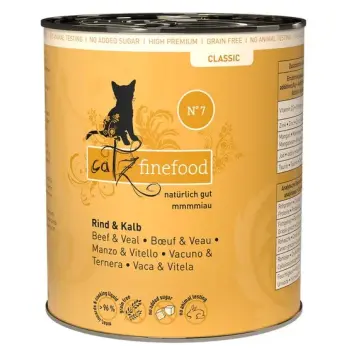 Catz Finefood Classic N.07 Wołowina i cielęcina puszka 800g