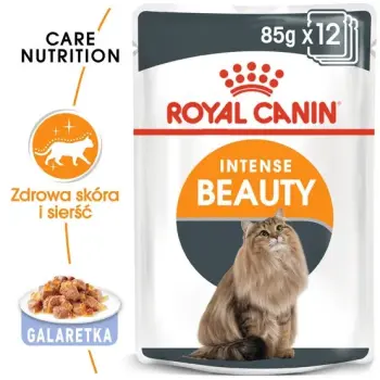 Royal Canin Intense Beauty w galaretce karma mokra dla kotów dorosłych, zdrowa skóra, piękna sierść saszetka 85g