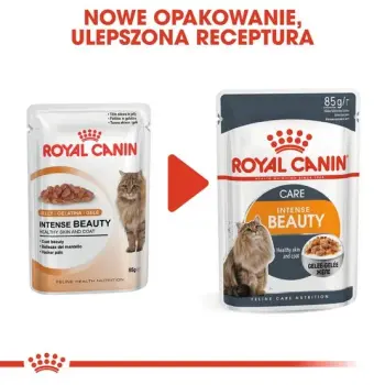 Royal Canin Intense Beauty w galaretce karma mokra dla kotów dorosłych, zdrowa skóra, piękna sierść saszetka 85g