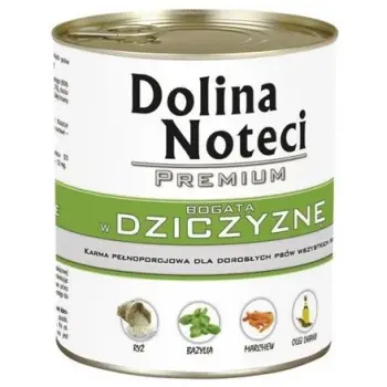 Dolina Noteci Premium Pies Dziczyzna puszka 800g