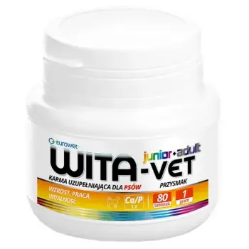 Wita-Vet Junior + Adult dla psów od 25kg 1g 80tabl