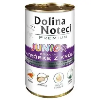 Dolina Noteci Premium Pies Junior Wątróbka z królika puszka 400g