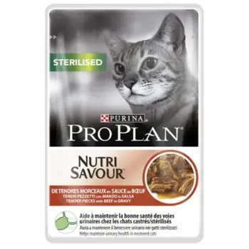 Purina Pro Plan Cat Sterilised wołowina saszetka 85g