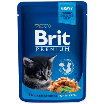 Brit Premium Cat Kitten Kurczak saszetka 100g