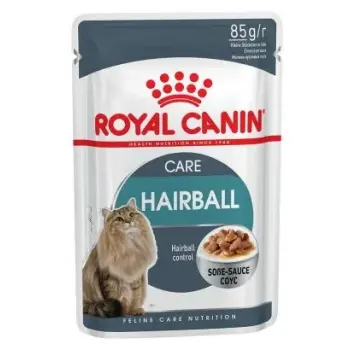 Royal Canin Hairball Care w sosie karma mokra w sosie dla kotów dorosłych, eliminacja kul włosowych saszetka 85g