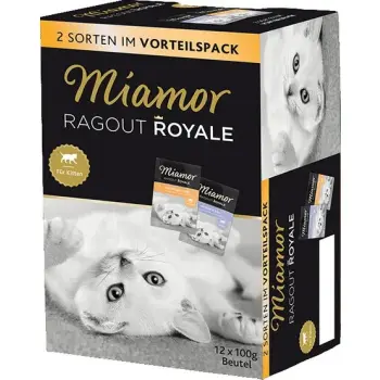 Miamor Ragout Royale Mix Galaretka Kitten - drób, wołowina saszetki 12x100g