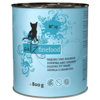 Catz Finefood Classic N.13 Śledź i Krewetki puszka 800g