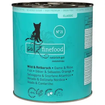 Catz Finefood Classic N.21 Dziczyzna i Karmazyn puszka 800g