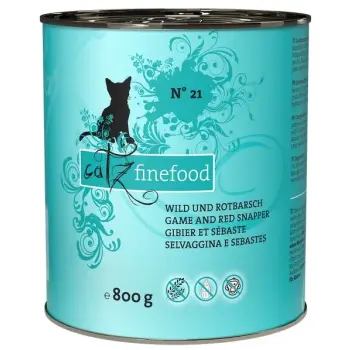 Catz Finefood Classic N.21 Dziczyzna i Karmazyn puszka 800g