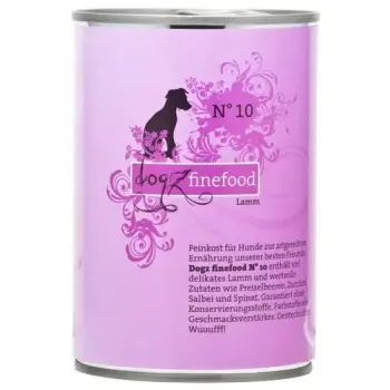 Dogz Finefood Classic N.10 Jagnięcina puszka 400g