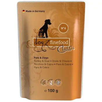 Dogz Finefood Classic N.08 Indyk i koza saszetka 100g