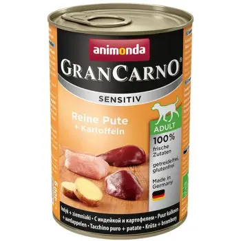 Animonda GranCarno Sensitiv Indyk + ziemniaki puszka 400g