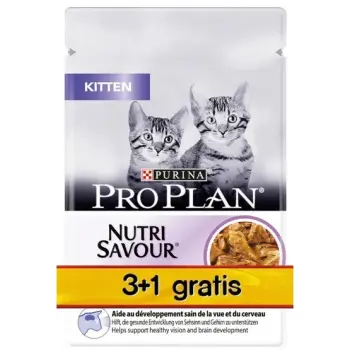 Purina Pro Plan Cat Junior saszetka 4x85g 3+1 gratis