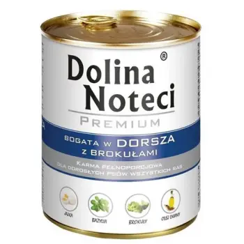 Dolina Noteci Premium Pies Dorsz i brokuły puszka 800g