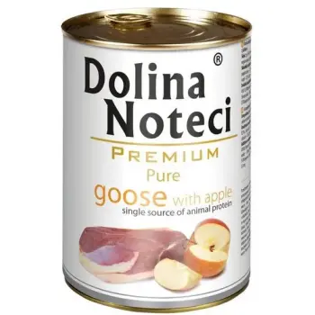 Dolina Noteci Premium Pies Pure Gęś i jabłko puszka 400g