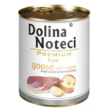 Dolina Noteci Premium Pies Pure Gęś i jabłko puszka 800g