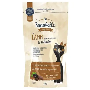 Sanabelle Snack Jagnięcina & Czarny bez 55g