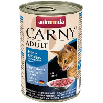 Animonda Carny Adult Wołowina, Dorsz + Korzeń pietruszki puszka 400g