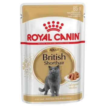 Royal Canin British Shorthair karma mokra w sosie dla kotów dorosłych rasy brytyjski krótkowłosy saszetka 85g