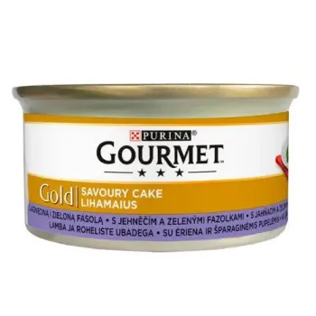 Gourmet Gold Savoury Cake z Jagnięciną i zieloną fasolą 85g